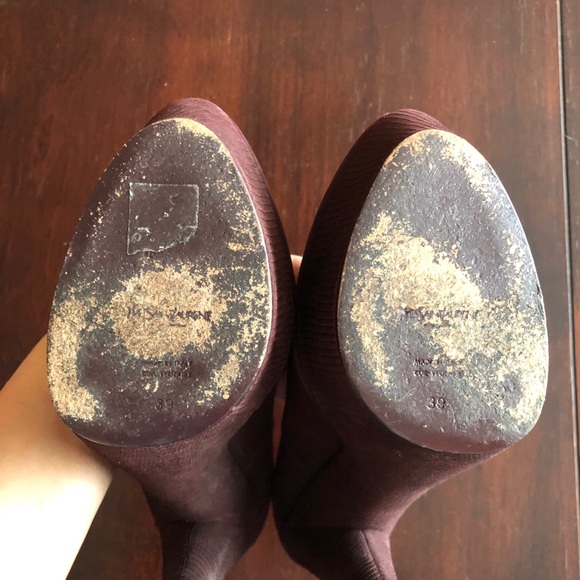 YSL Platform Heels. Exotic Reptile Emboss - Picture 7 of 7